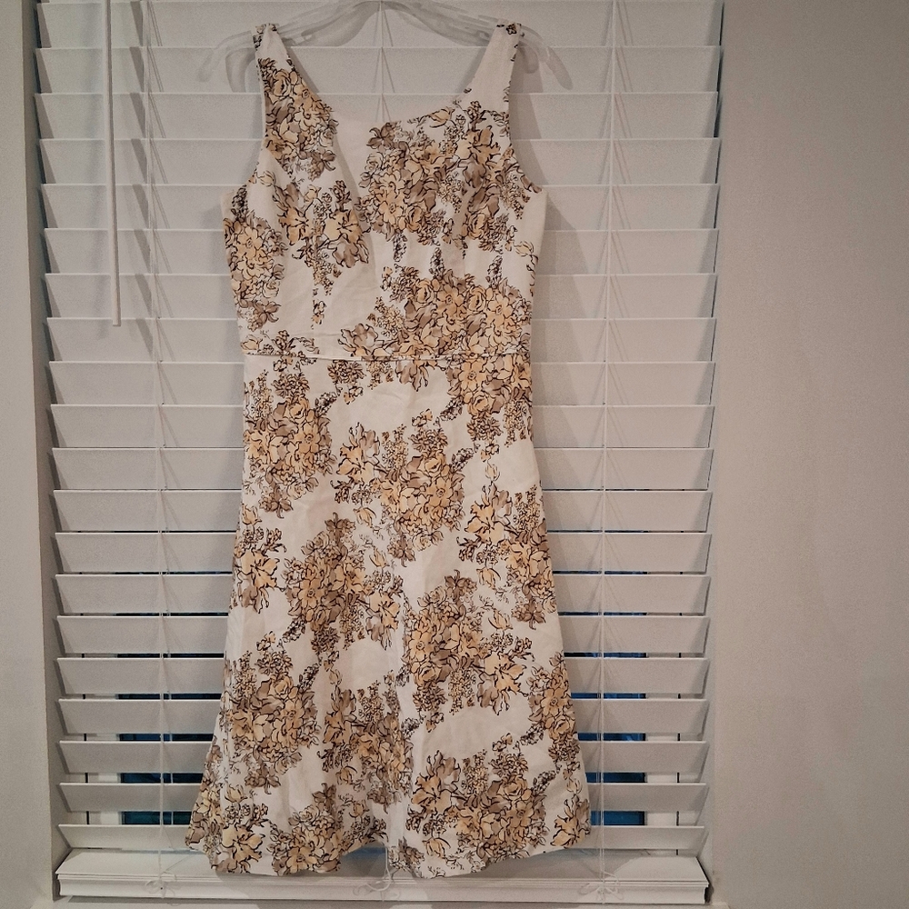 Floral Summer Sleeveless A-Line Dress